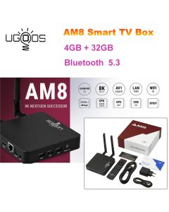 Ugoos AM8 Amlogic S928X-J Android 11.0 4GB RAM 32GB ROM Bluetooth 5.3 8K Smart Mini TV Box