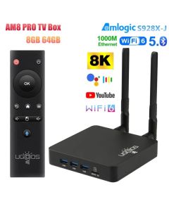 UGOOS AM8 PRO S928X-J 8K HDR Smart TV Box Android 11 8G 64G WiFi6 1000M USB3.0 Smart Mini TV Box