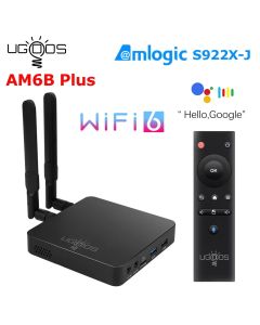 Ugoos AM6B Plus TV Box Amlogic S922X-J Android 9.0 DDR4 4GB RAM 32GB ROM WiFi6 USB 3.0 BT5.0 4K H.265 HDR TV Box