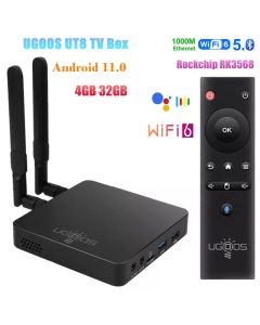 UGOOS UT8 TV Box Android 11 4GB RAM 32GB ROM RK3568 WIFI6 1000M BT5.0 4K HDR Set Top Box